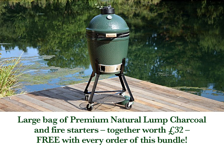 Big Green Egg Medium with nest bundle The Fireplace Company