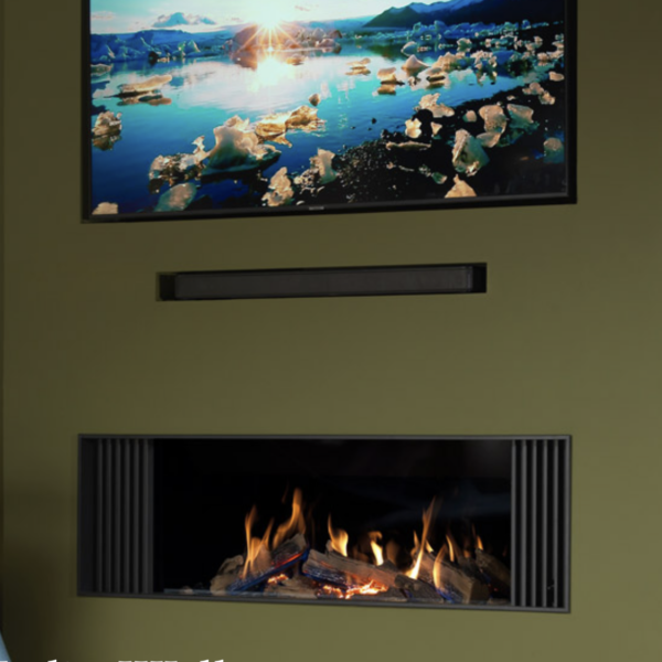 Wildfire Ravel Media Wall Gas Fire