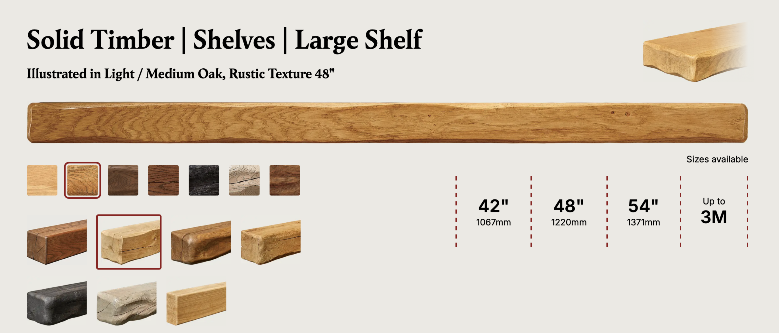 Solid Timber Shelf Beam Range - Image 8