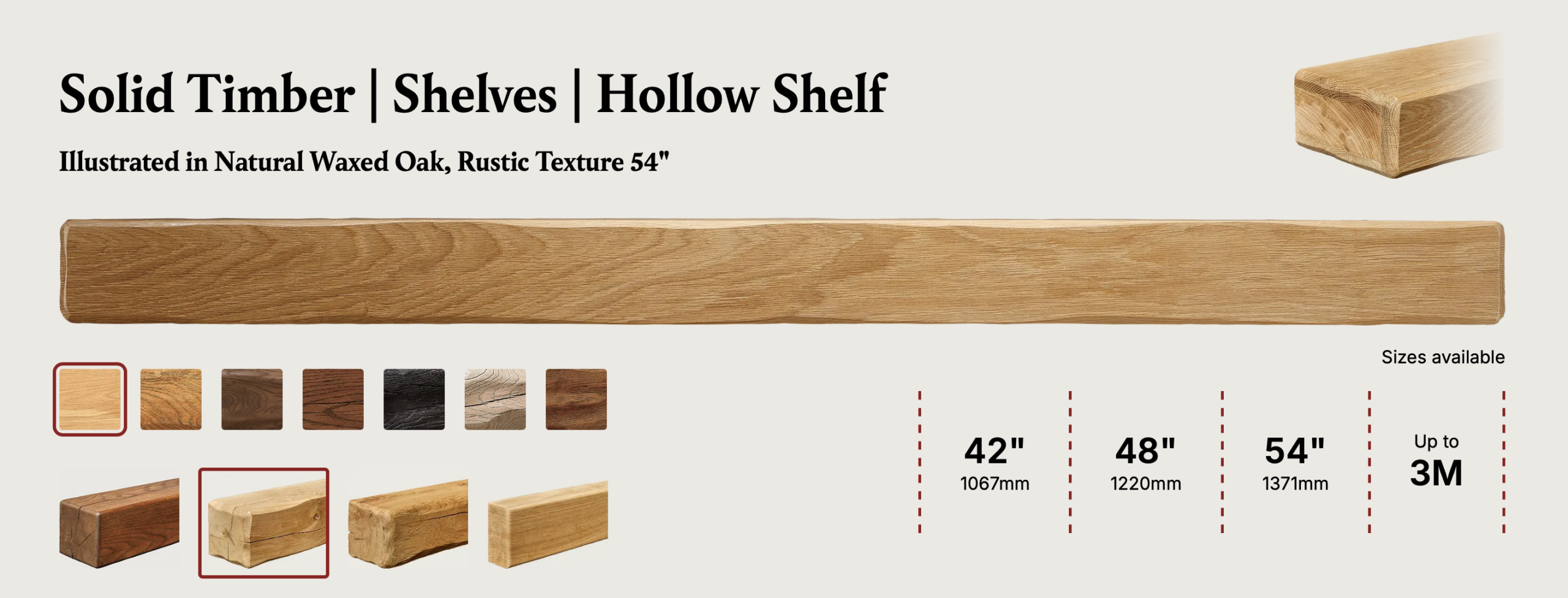 Solid Timber Shelf Beam Range - Image 6