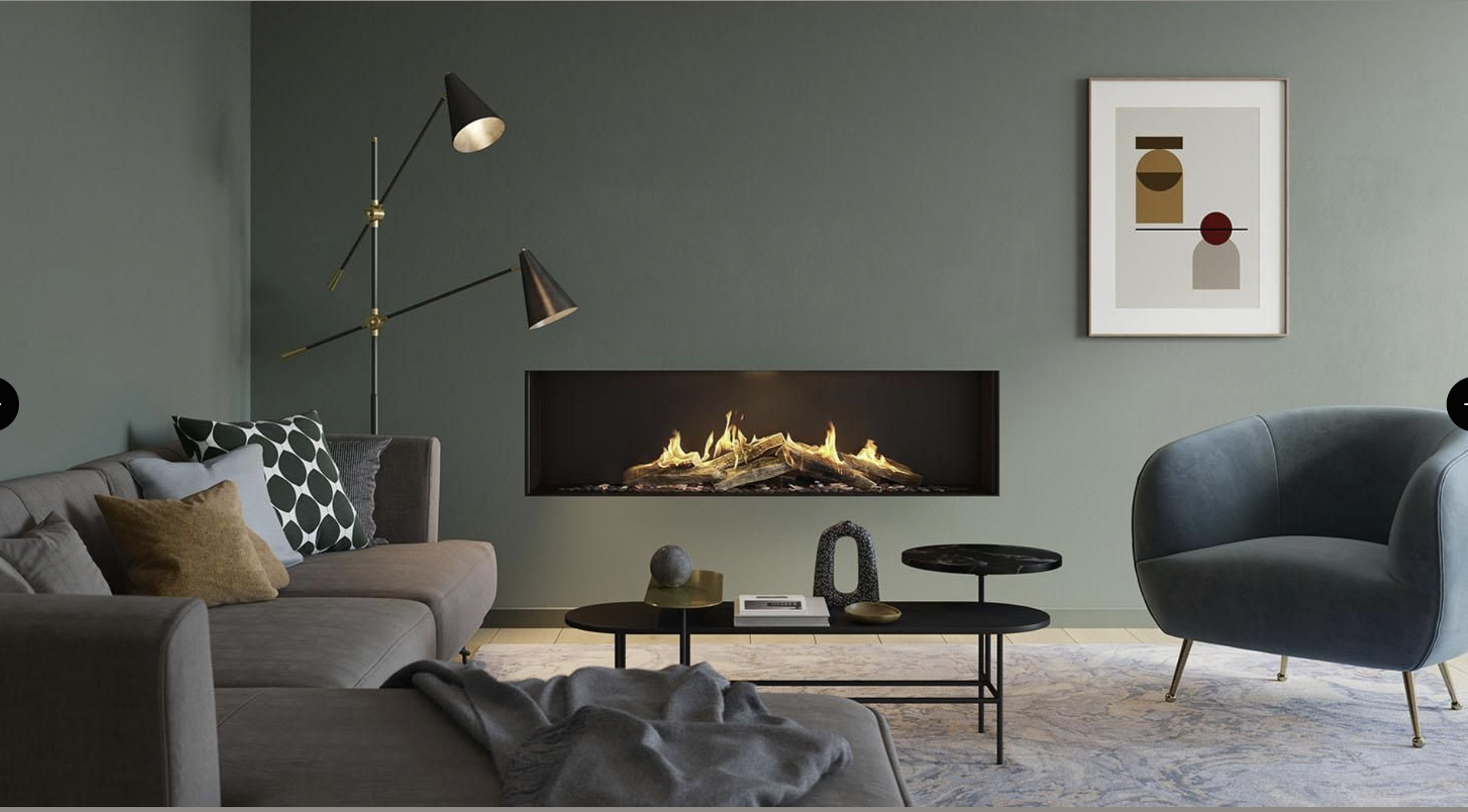 RAIS Built in Gas Fire Range